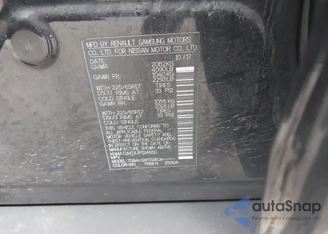 2018 Nissan Rogue Sv z USA, uszkodzony, nr VIN KNMAT2MT4JP514650